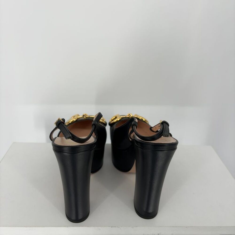 Gucci Platform Leather Pumps - Picture 4 of 8